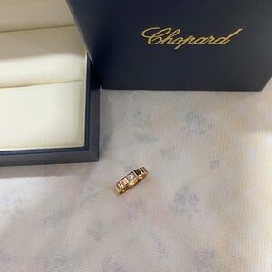 Chopard Rose Gold Band Ring - Elegant Women's Jewelry